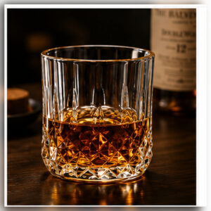 Diamond Cut Whiskey Tumbler – 240ml & 320ml | Wholesale Glassware - view 2