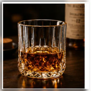 Diamond Cut Whiskey Tumbler – 240ml & 320ml | Wholesale Glassware - view 2