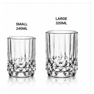 Diamond Cut Whiskey Tumbler – 240ml & 320ml | Wholesale Glassware - view 3
