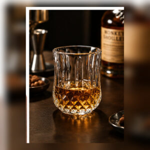 220ml Diamond Cut Whiskey Glass for Barware & Gift Collections - view 6