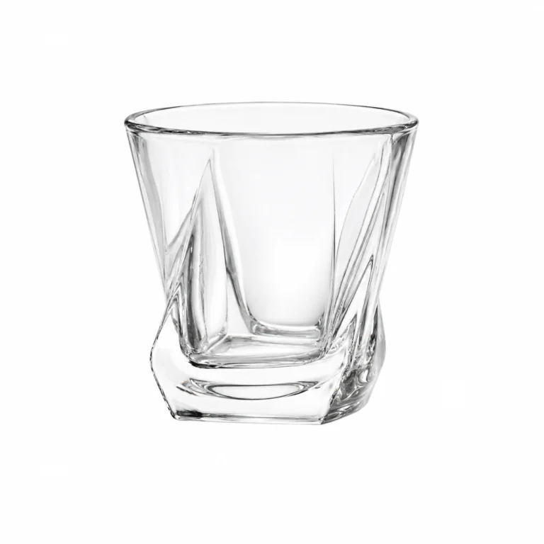 230ml Twisted Whiskey Glass – Sculpted Heavy Base Tumbler for Wholesale - view 1
