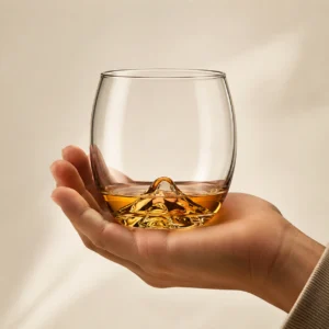 330ml Mountain Base Whiskey Glass – Premium Tumbler for Wholesale - view 5