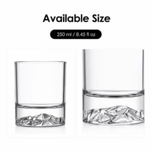 250ml Iceberg Base Whiskey Glass – Heavy Bottom Tumbler for Wholesale - view 3