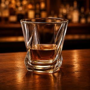 230ml Twisted Whiskey Glass – Sculpted Heavy Base Tumbler for Wholesale - view 2