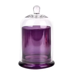 Blue Lidded Glass Candle Jar - view 8