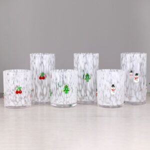 Embossed Holiday-Motif Glass Candle Holder Collection - view 8
