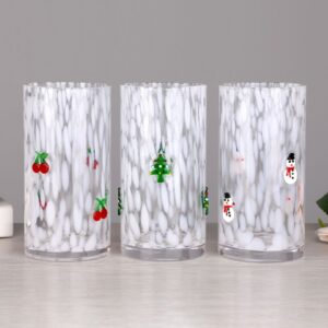 Embossed Holiday-Motif Glass Candle Holder Collection - view 11