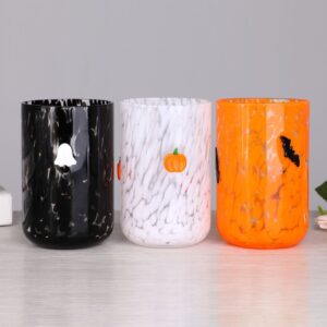 Embossed Holiday-Motif Glass Candle Holder Collection - view 6