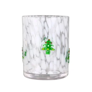 Embossed Holiday-Motif Glass Candle Holder Collection - view 17