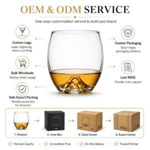 330ml Mountain Base Whiskey Glass – Premium Tumbler for Wholesale - view 8