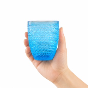 320ml Textured Beaded Glass Tumbler – 3 Colors - view 6