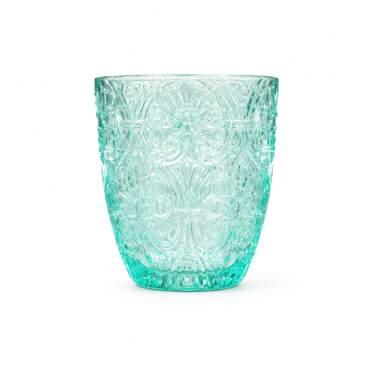 330ml Vintage Floral Glass Tumbler – Wholesale - view 1
