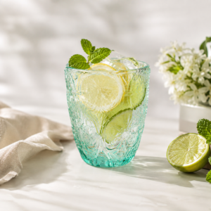 330ml Vintage Floral Glass Tumbler – Wholesale - view 2
