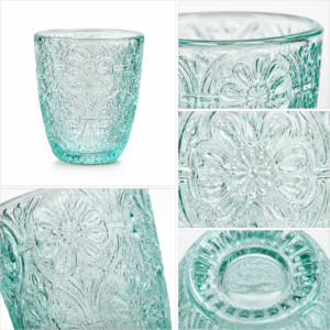 330ml Vintage Floral Glass Tumbler – Wholesale - view 5