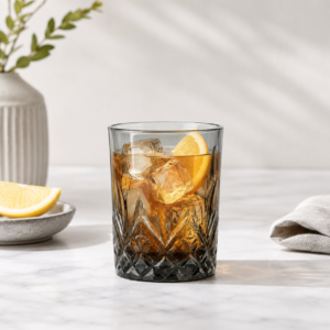 300ml Smoke Gray Cut Glass Tumbler – Wholesale - view 2