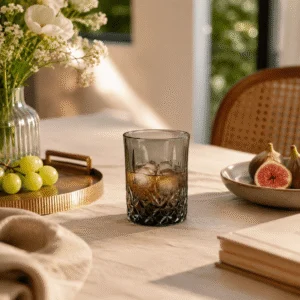 300ml Smoke Gray Cut Glass Tumbler – Wholesale - view 7