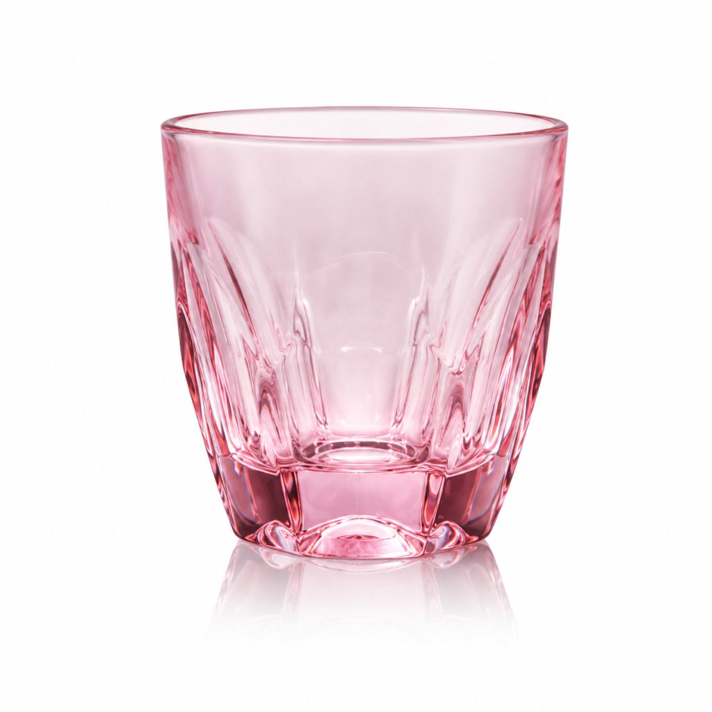 230ml Pink Heavy-Base Glass Tumbler – Wholesale - view 1