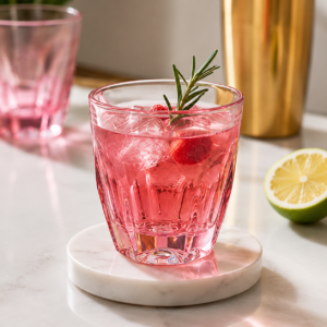 230ml Pink Heavy-Base Glass Tumbler – Wholesale - view 2