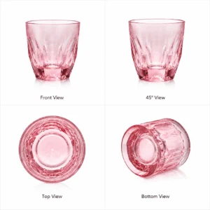 230ml Pink Heavy-Base Glass Tumbler – Wholesale - view 3