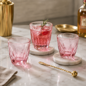 230ml Pink Heavy-Base Glass Tumbler – Wholesale - view 7
