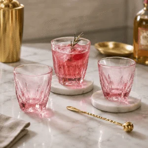 230ml Pink Heavy-Base Glass Tumbler – Wholesale - view 7