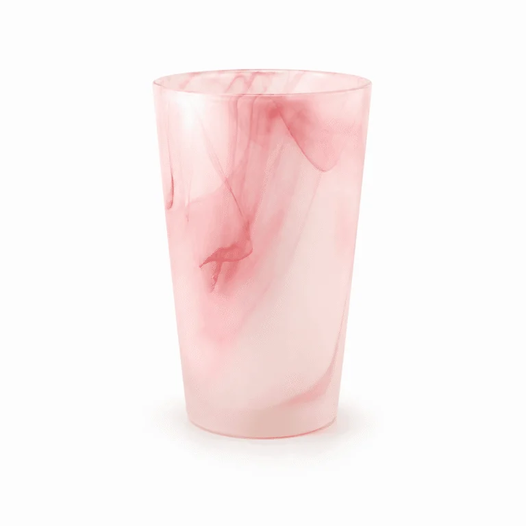 370ml Pink Marble Highball Glass – Wholesale - view 1