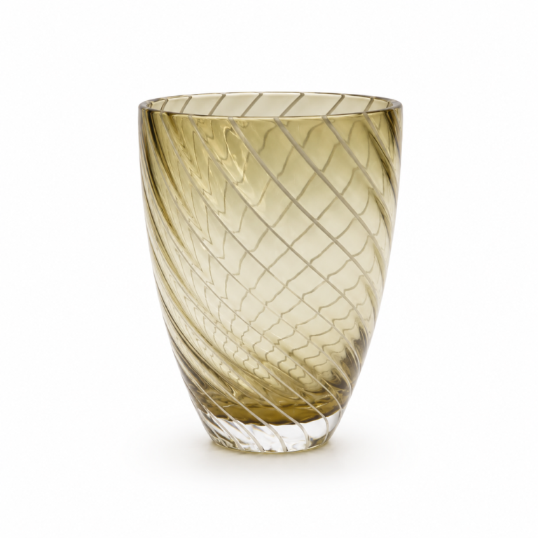 Brown Spiral Glass Tumbler – Wholesale - view 1