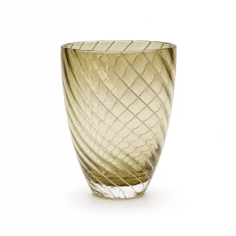 Brown Spiral Glass Tumbler – Wholesale - view 1