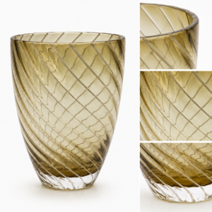 Brown Spiral Glass Tumbler – Wholesale - view 5