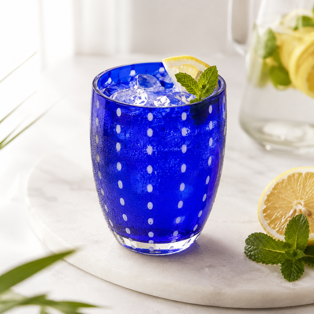 Polka Dot Glass Tumbler – 5 Colors - view 1