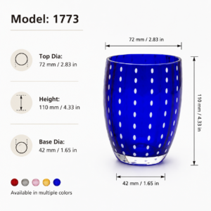 Polka Dot Glass Tumbler – 5 Colors - view 3
