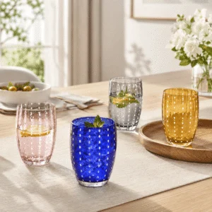 Polka Dot Glass Tumbler – 5 Colors - view 7