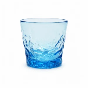 Light Blue Wave-Base Glass Tumbler – Wholesale - view 1