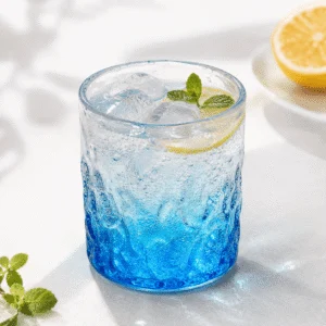 Cylindrical Blue Gradient Bubble Glass Tumbler – Wholesale - view 2