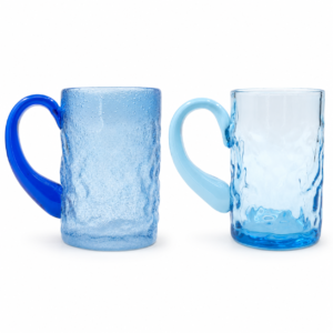 Blue Textured Glass Mug – Wholesale - view 3
