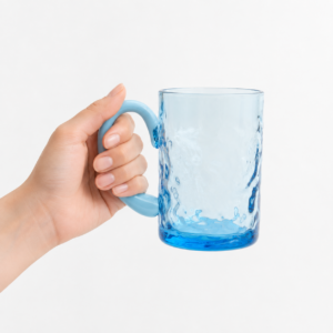 Blue Textured Glass Mug – Wholesale - view 6