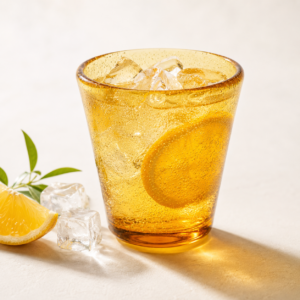 Amber Bubble Glass Tumbler – Wholesale - view 2
