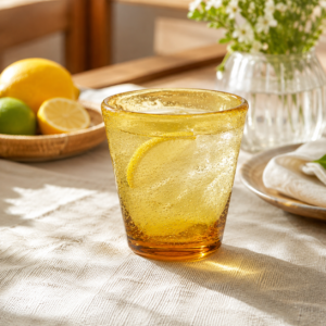 Amber Bubble Glass Tumbler – Wholesale - view 7
