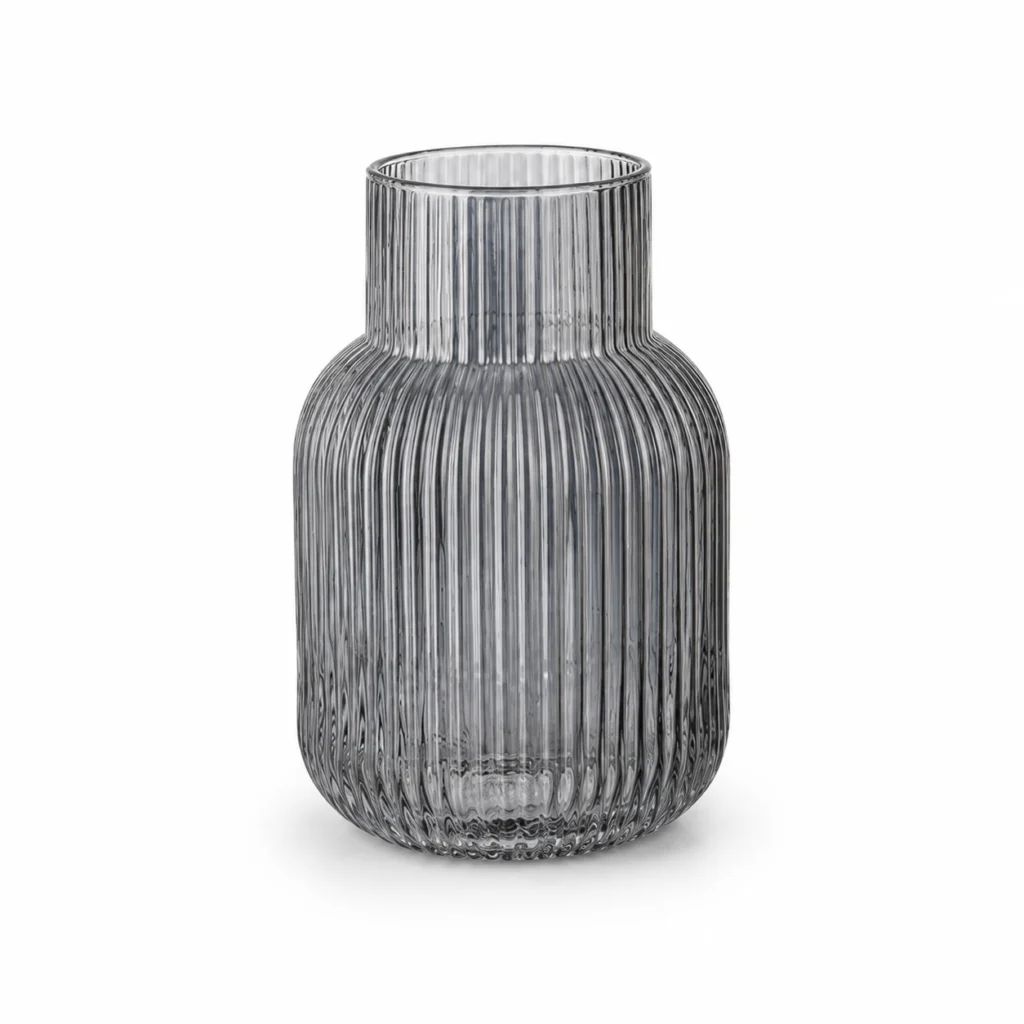 Wholesale Textured Glass Vase – Ribbed & Hammered Vase OEM/ODM - view 1