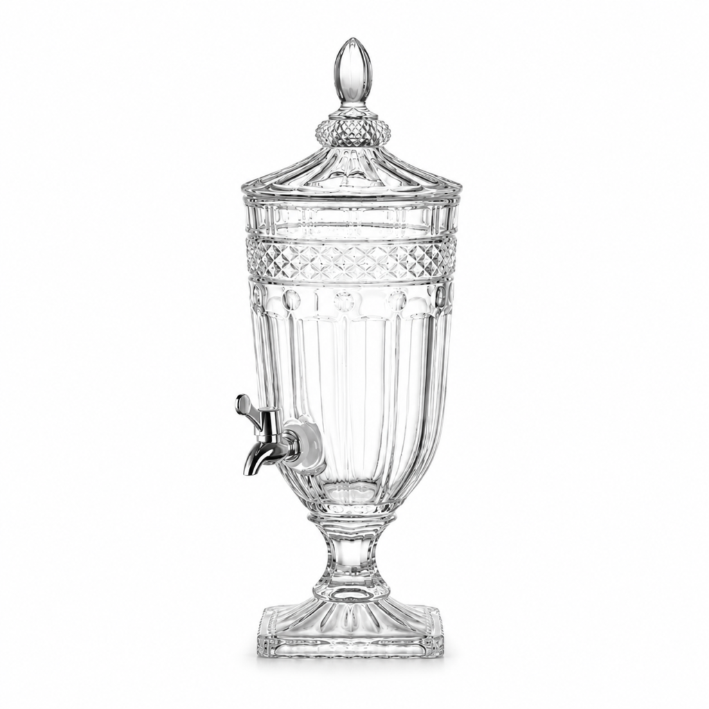 Wholesale Glass Beverage Dispenser with Stainless Steel Spigot – 1.8L / 3L / 5L - view 1