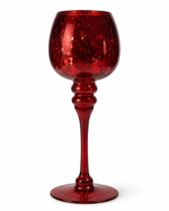 Jewel-Tone Classic Stemmed Glass Candle Holder Collection - view 4