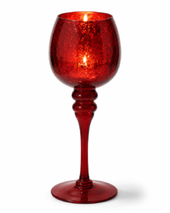 Jewel-Tone Classic Stemmed Glass Candle Holder Collection - view 3