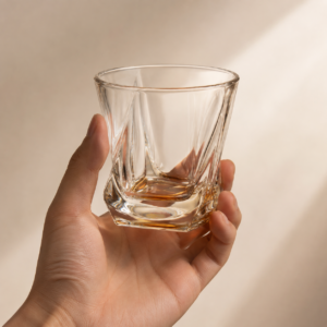 230ml Twisted Whiskey Glass – Sculpted Heavy Base Tumbler for Wholesale - view 5