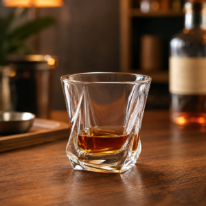 230ml Twisted Whiskey Glass – Sculpted Heavy Base Tumbler for Wholesale - view 6