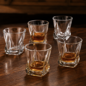 230ml Twisted Whiskey Glass – Sculpted Heavy Base Tumbler for Wholesale - view 7
