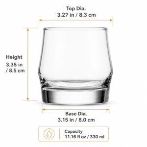 330ml Classic Whiskey Glass – Heavy Base Rocks Tumbler for Wholesale - view 4