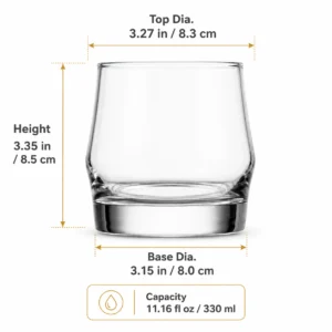 330ml Classic Whiskey Glass – Heavy Base Rocks Tumbler for Wholesale - view 4
