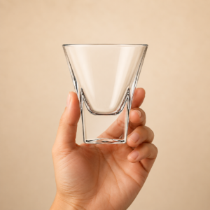 180ml V-Shape Whiskey Tasting Glass – Flared Clear Glass for Wholesale - view 5