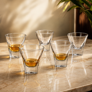180ml V-Shape Whiskey Tasting Glass – Flared Clear Glass for Wholesale - view 7