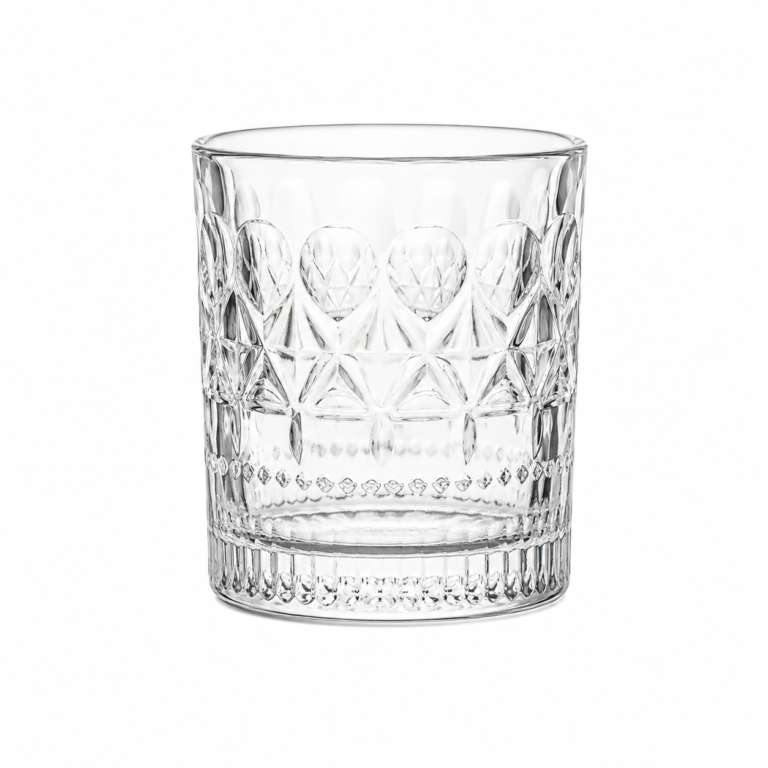 280ml Embossed Vintage Whiskey Glass – Classic Rocks Tumbler for Wholesale - view 1